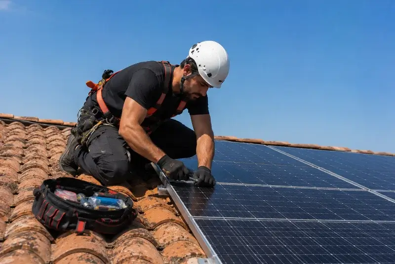 Maintenance et monitoring de panneaux solaires à Claix